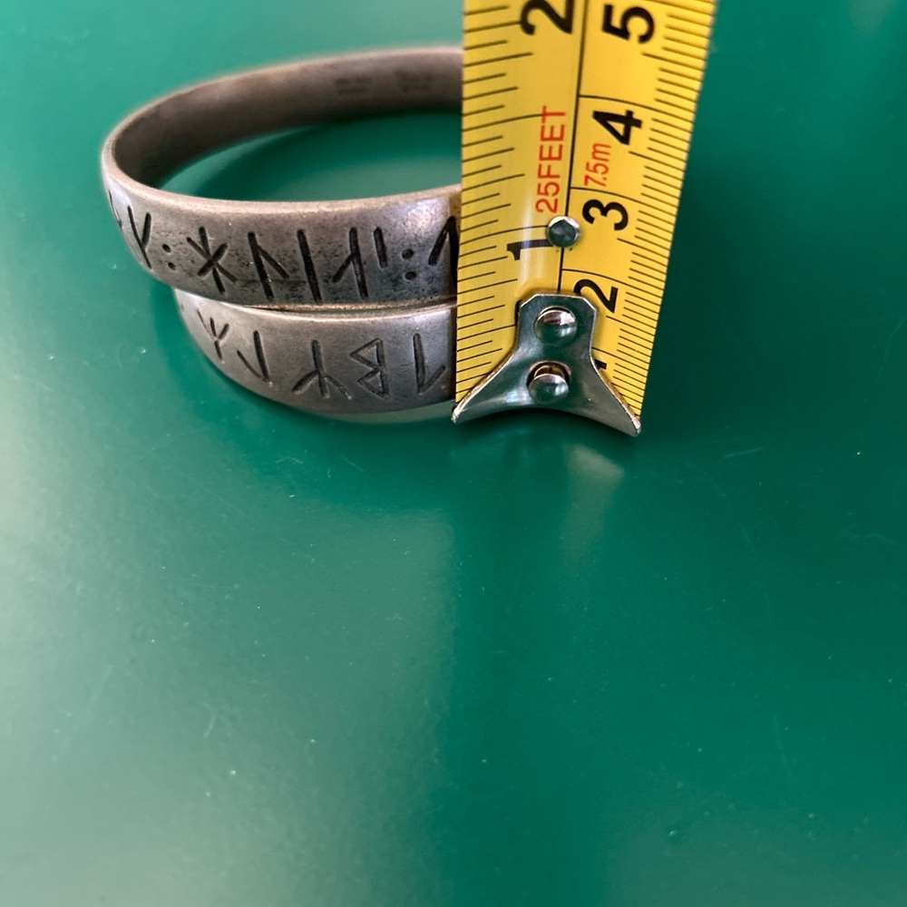 Vintage Norwegian pewter bracelet - Picture 8 of 8